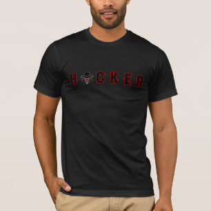 Camiseta Hacker de Gorra negro - Tipo 3a
