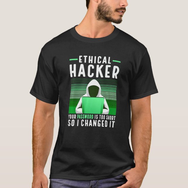 Camiseta Hacker Ethical Hacking Computer Nerd (Anverso)