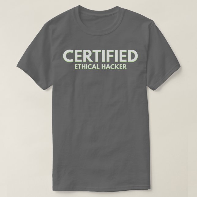 Camiseta Hacker ético certificado (Diseño del anverso)