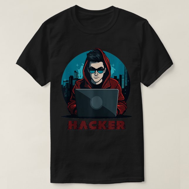 Camiseta Hacker Hacker Anonymous Hacker (Diseño del anverso)