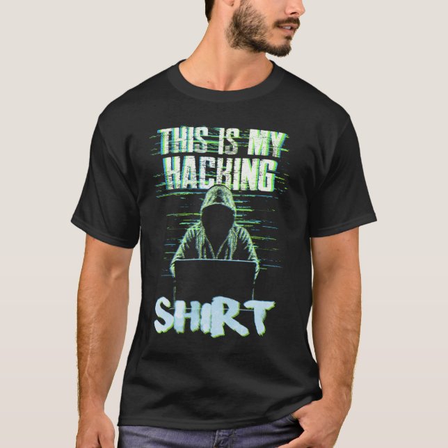 Camiseta Hacker Informático Piratería (Anverso)