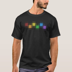 Camiseta Hacker LGBT Rainbow Black Gorra Hacking