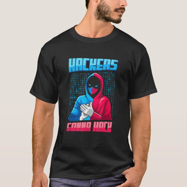 Camiseta Hackers de Ingenieros de Software de Codificación  (Anverso)