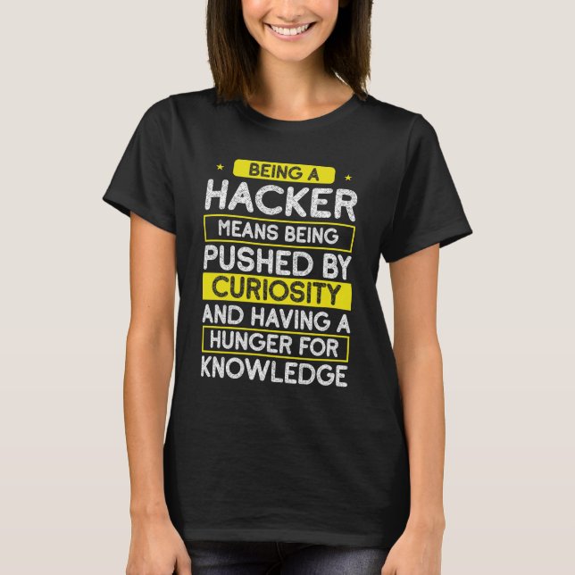 Camiseta Hackers éticos programando la ciberseguridad en lí (Anverso)