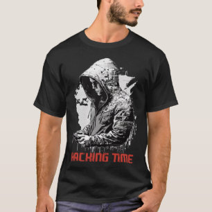 Camiseta Hacking Time Vintage Estilo Ciberseguridad Hacking