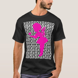 Camiseta Hada afroamericana silueta de amor negro hada