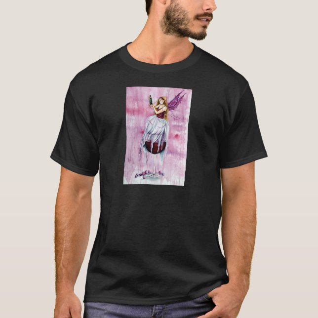 Camiseta Hada casi ida del vino (Anverso)