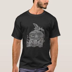 Camiseta Hada Con Alas Y Una Lanza De Caterpillar Sobre Un 