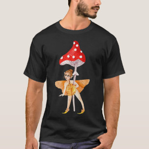Camiseta Hada Con Estética De Cottagecore De Setas
