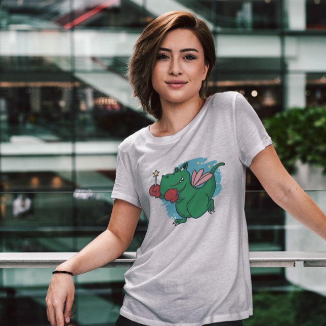 Camiseta Hada de Boxer de Dinosaurio T Rex (Subido por el creador)