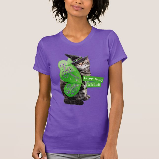 Camiseta Hada de bruja gatita (Anverso)