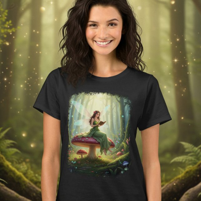 Camiseta Hada de día encantada leyendo un libro (Subido por el creador)