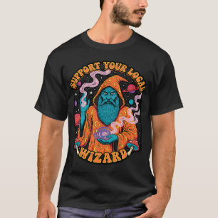 Camiseta Hada de fantasía sentada con dragón rojo