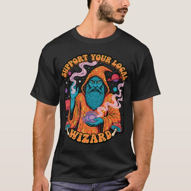 Camiseta Hada de fantasía sentada con dragón rojo (Anverso)