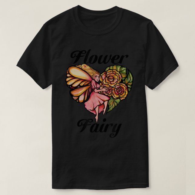 Camiseta Hada de flores de hueso de grano de hadas (Diseño del anverso)