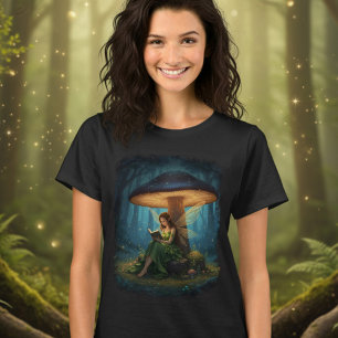Camiseta Hada de la Noche Encantada Leyendo un Libro