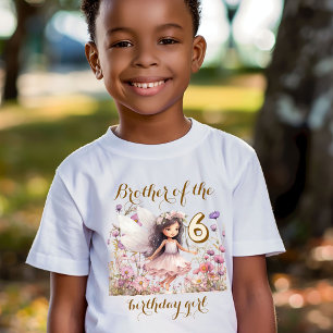 Camiseta Hada de lavanda hermano de la flor silvestre de la