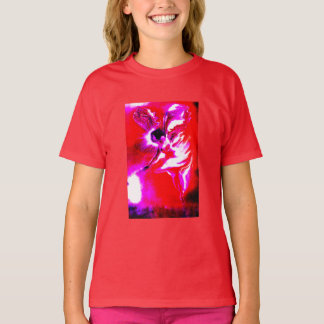 Camiseta hada de Navidad roja diversión festiva