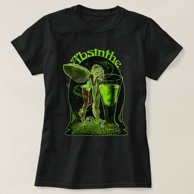 Camiseta Hada de Verte de la tarifa del La del ajenjo con (Diseño del anverso)