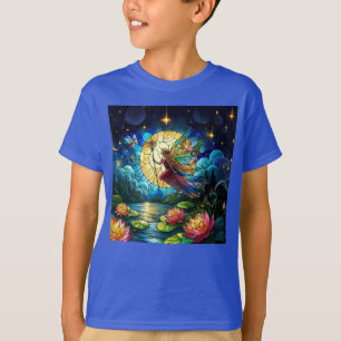 Camiseta Hada de Vuelo a la Luz de la Luna de Vidrio Emplom