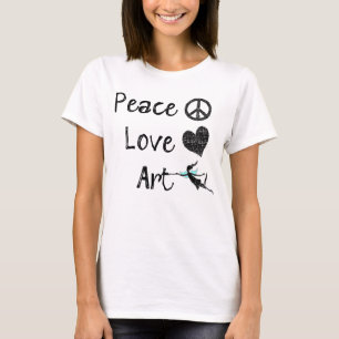 Camiseta Hada del arte del amor de la paz
