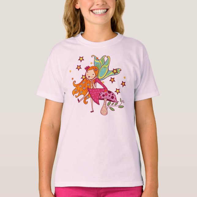 Camiseta Hada del jardín en seta (Anverso)