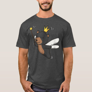 Camiseta Hada del Oso Negro Vida salvaje Mystical Animal Fa
