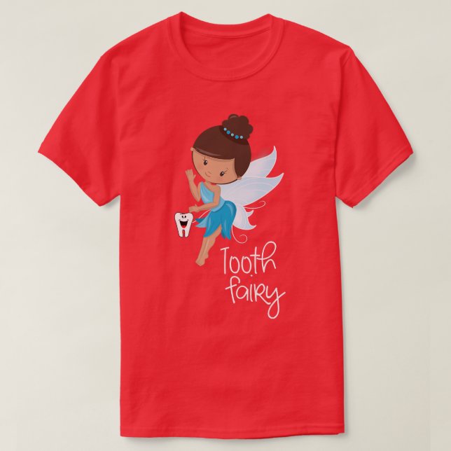 Camiseta Hada Diente Feliz Dientes Cute (Diseño del anverso)