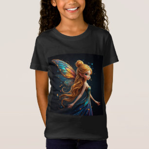 Camiseta Hada encantadora con alas coloridas