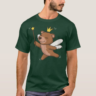 Camiseta Hada Grizzly Bear Vida Silvestre Mystical Animal F
