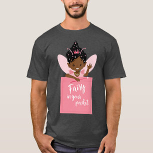 Camiseta Hada mágica de Chica negro en Chicas de bolsillo a