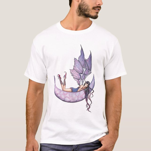 Camiseta Hada Morada en la Luna (Anverso)