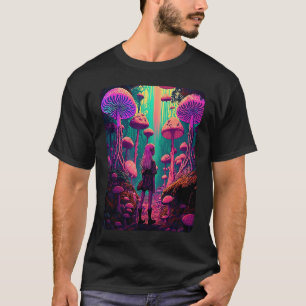 Camiseta Hada Psicodélica En El Bosque De Los Hongos 1