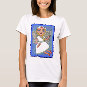 Camiseta Hada rubia de la enfermera - t-shrt del RN LPN de