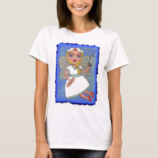 Camiseta Hada rubia de la enfermera - t-shrt del RN LPN de