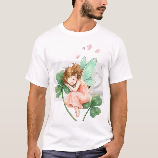 Camiseta Hada Soñadora con Danza Mágica de Trébol (Anverso)