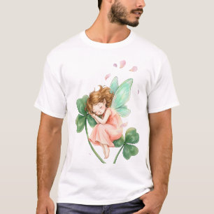 Camiseta Hada Soñadora con Magia de Trébol Bailando