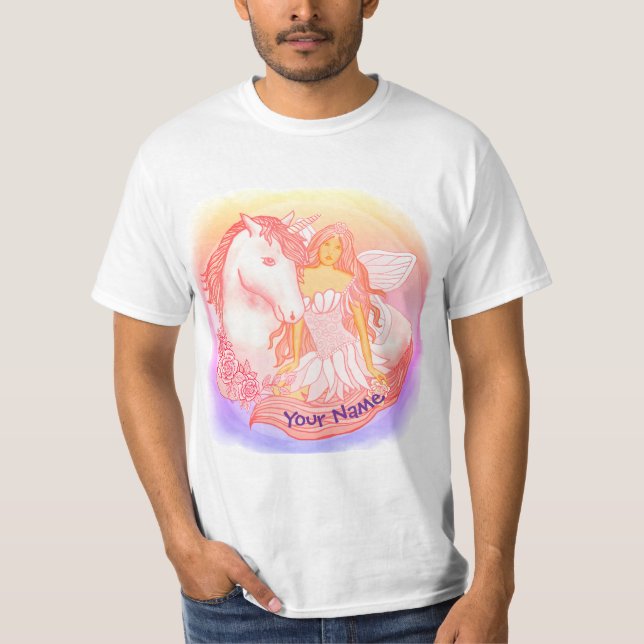 Camiseta Hada y Unicornio  (Anverso)