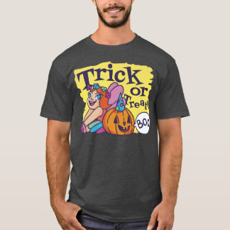 Camiseta Hadas con calabaza, truco o dulces, boo
