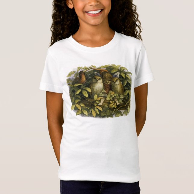 Camiseta Hadas con lechuzas (Anverso)