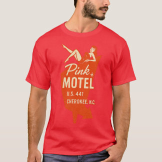 Camiseta Hadas de motel rosa - Cherokee, NC Retro 50 y 60 R