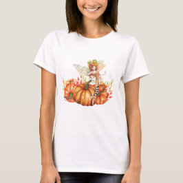 Camiseta Hadas forestales y Bouquet de calabaza otoñal