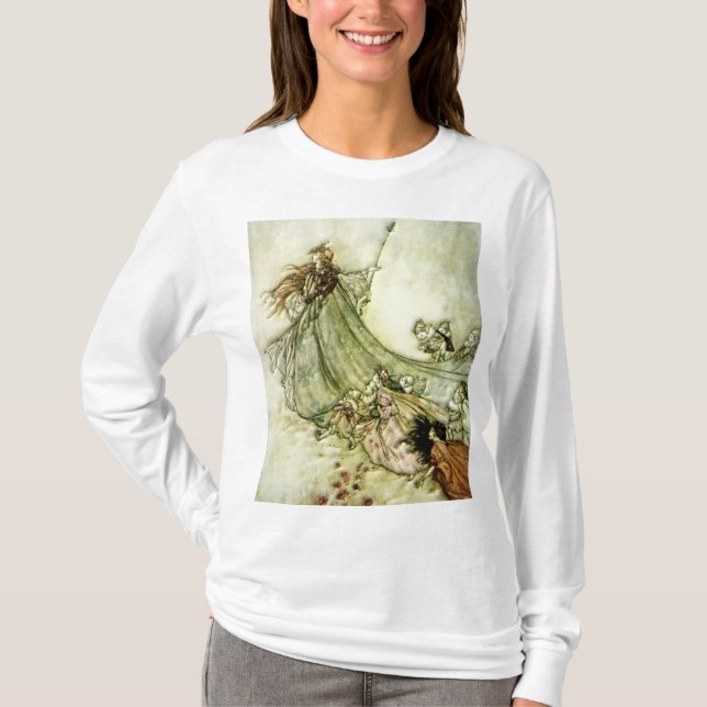Camiseta Hadas lejos - Arturo Rackham (Anverso)