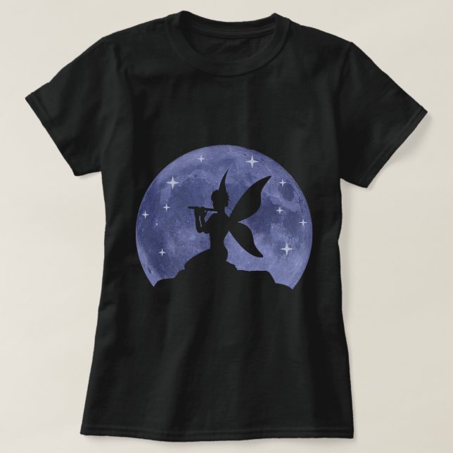 Camiseta Hadas llenas de luna Luna Lámina Mágica Hada con W (Diseño del anverso)