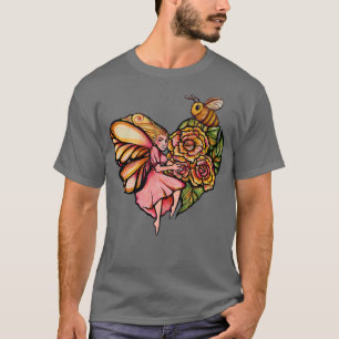 Camiseta Hadas y amantes de la naturaleza de la primavera d