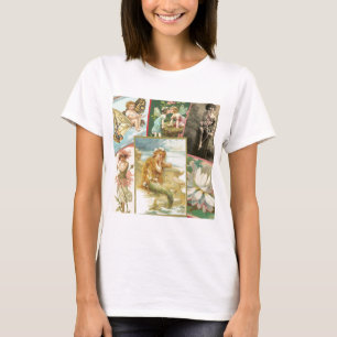 Camiseta Hadas y sirenas del vintage