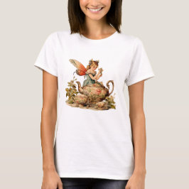 Camiseta Hadas y tetera vintage adorables