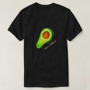 Camiseta Hadicto al aguacate arte lindo verde