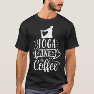 Camiseta Hadicto al yoga y al camping de café
