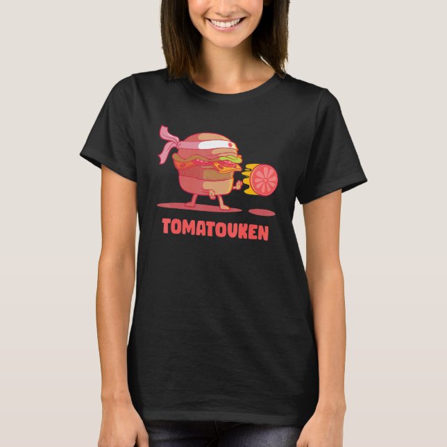 Camiseta Hadouken Burger Street Fight Tomato in Fast Food V (Anverso)